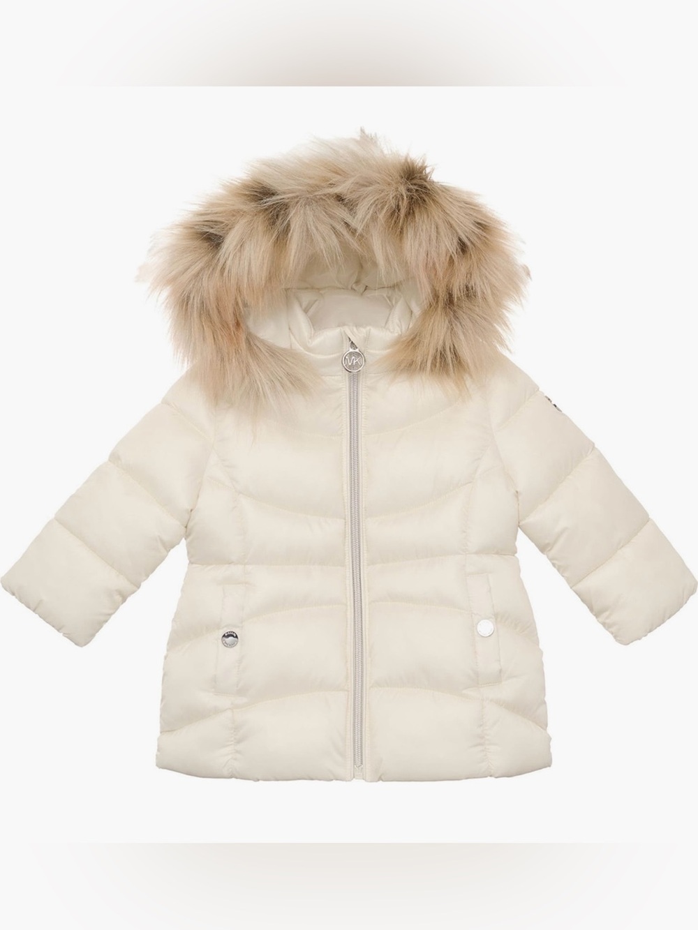 Michael Kors Quilted Jacket with Faux Fur Trim, 18M